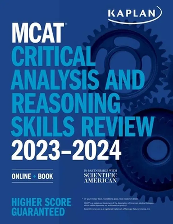 USED Book - MCAT Critical Analysis and Reasoning Skills Review 2023-2024: Online + Book by Kaplan Test Prep (Paperback) - english