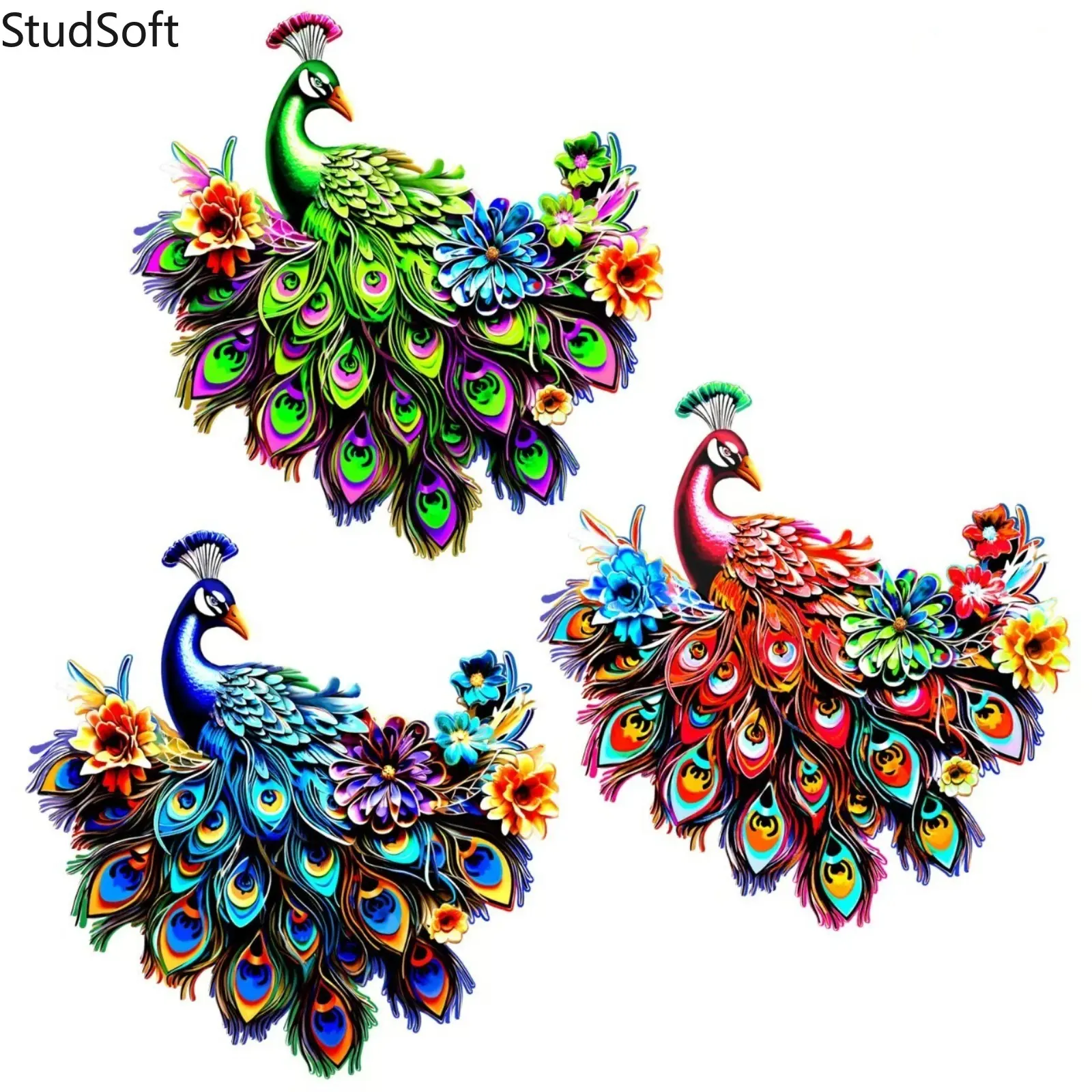 Eclectic Metal Wall Art, Handmade Peacock Motif Decoration, Indoor & Outdoor Ornaments for Home and Garden, Eclectic Wall Art, Multicolored Designs, Wall Decor,back to school,back to school haul