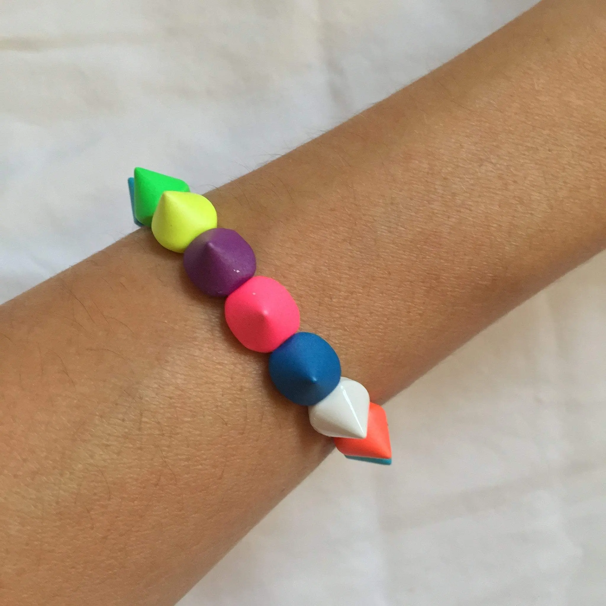 Coloured spike 6 Bracelet