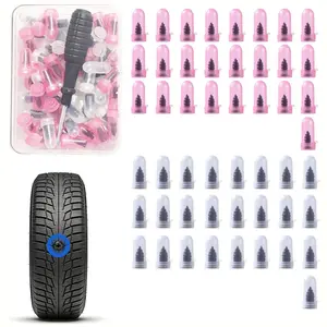 51pcs Tire Repair Rubber Nail Kit, High-Grade Spiral Bolt Tire Plugs, Emergency Roadside Flat Tire Repair Tool, Suitable for Cars Trucks Motorcycles Atvs Suvs