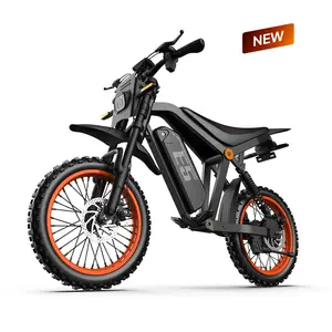 2000W Electric Dirt Bike, 48V 20AH Battery, 32MPH Speed, Full Suspension, NFC & Password Unlock, 7 Speed Off-Road Electric Mountain Bike for Snow, Sand
