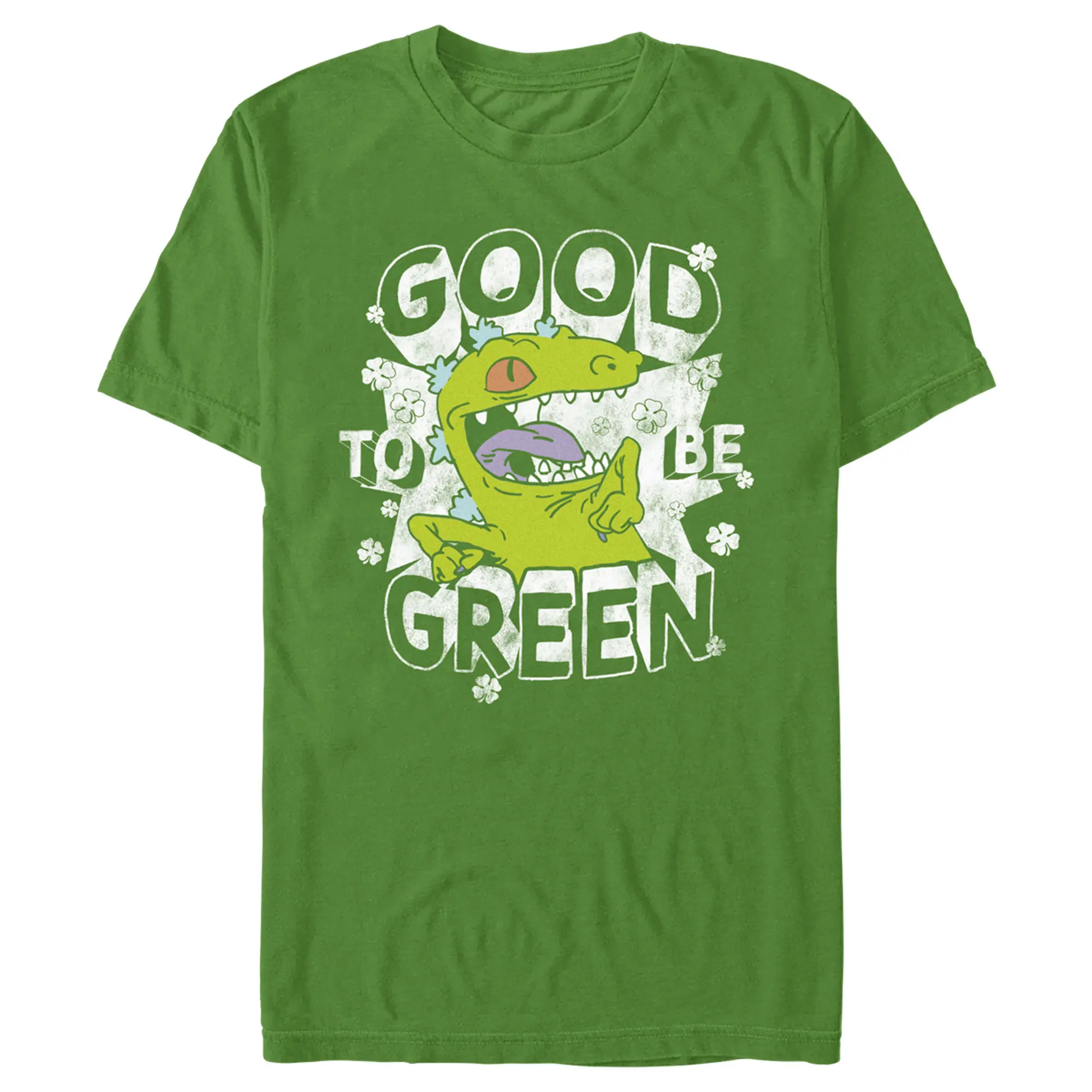 Men's Rugrats St. Patrick's Day Reptar Good to be Green T-Shirt