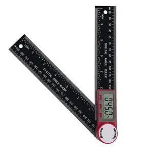 200mm digital angle ruler with dual functions for precise measurement, 360-degree free-rotating goniometer, professional-grade high-precision digital angle ruler, portable multi-function angle measuring tool Home