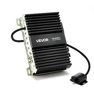【Father's Day gift】VEVOR Monoblock Car Amplifier, 400W RMS MAX, 1/2/4 Ohm Stable, 1-Channel Class D Car Audio Amplifier with Remote Subwoofer Level Control, Low Pass Filter, Bass Boost & Phase Shift, Volume Controller