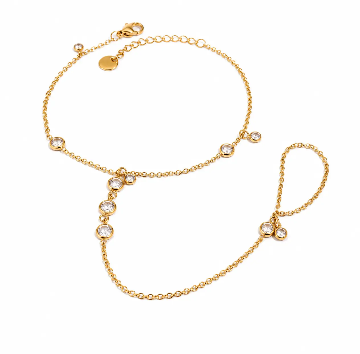 Stella Hand Chain - 18K PVD Gold Plated  Stainless Steel