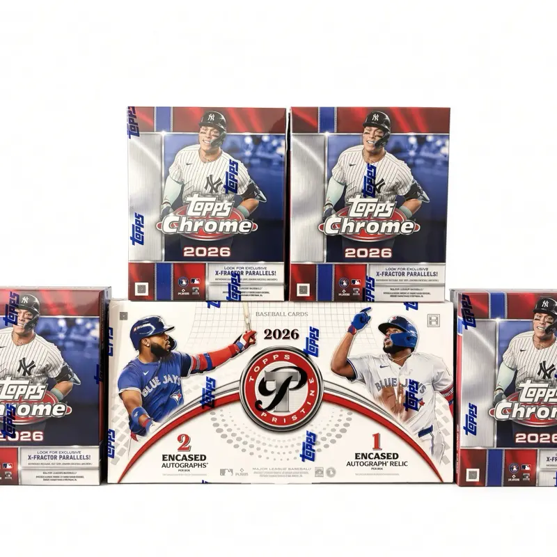 BREAK #30 - 5 BOX PYT (1) TOPPS PRISTINE BASEBALL HOBBY BOX (4) TOPPS CHROME BASEBALL Megas