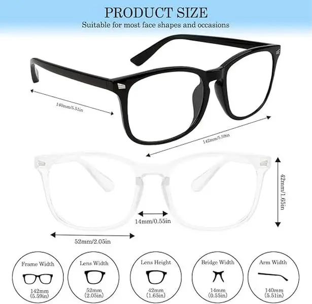3 Pack/2 Pack/1 Pack Computer Glasses Study Glasses Gaming Glasses TV Phones Daily Use Eyeglasses Woman Mens Fashion Glasses work office 3 Pack/2 Pack/1 Pack Computer Glasses Study Glasses Gaming Glasses TV Phones Daily Use Eyeglasses Woman Mens Fashion Glasses work office