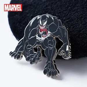 Marvel Officially Licensed Venom Metal Brooch Creative Personalized Collectibles Character Ensemble Pin Jewelry Decorative Bag Clothes Practical Party Birthday Gift