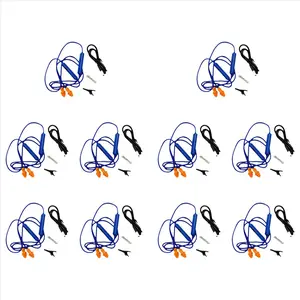 10X Ear Plugs Bluetooth Earphone for Work, Noise Suppression, Hearing Protection,Construction Sites, Noisy Places Blue