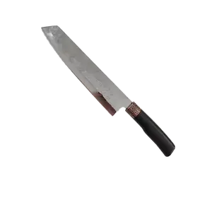 Handmade Forged Steel Butcher Knife Wooden Handle Cutting Knives Cutting Cleaver Chef Knife