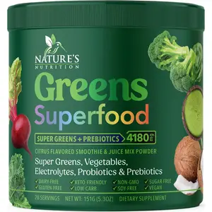 Greens Superfood Powder - Original Organic Greens Smoothie & Juice Mix Powder Nature's Nutrition