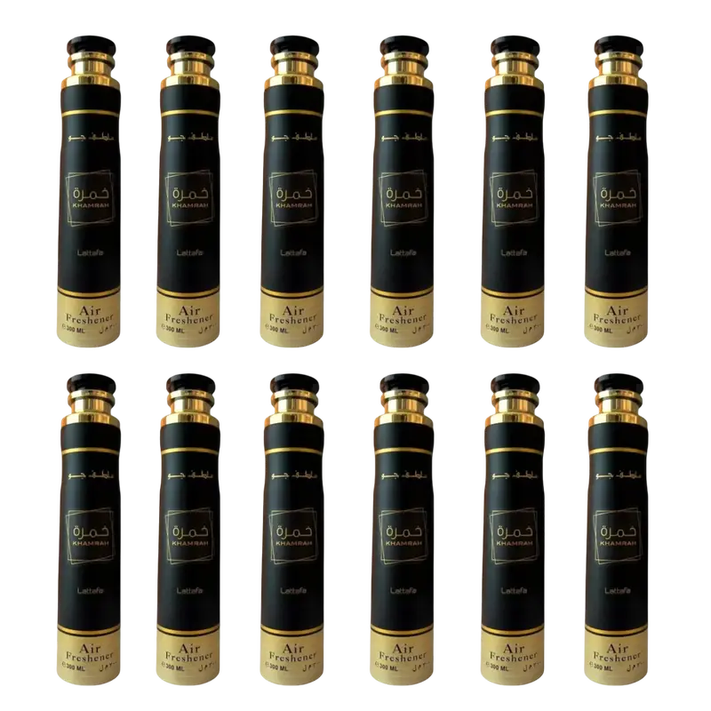 (12 Pack) Khamrah Air Freshener Spray by Lattafa, 300ml