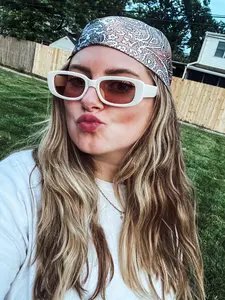 Tan and Beige Head Scarf