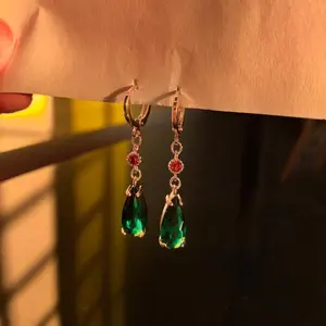 Howl Earrings Emerald Earrings, Hypoallergenic and Environmentally Friendly