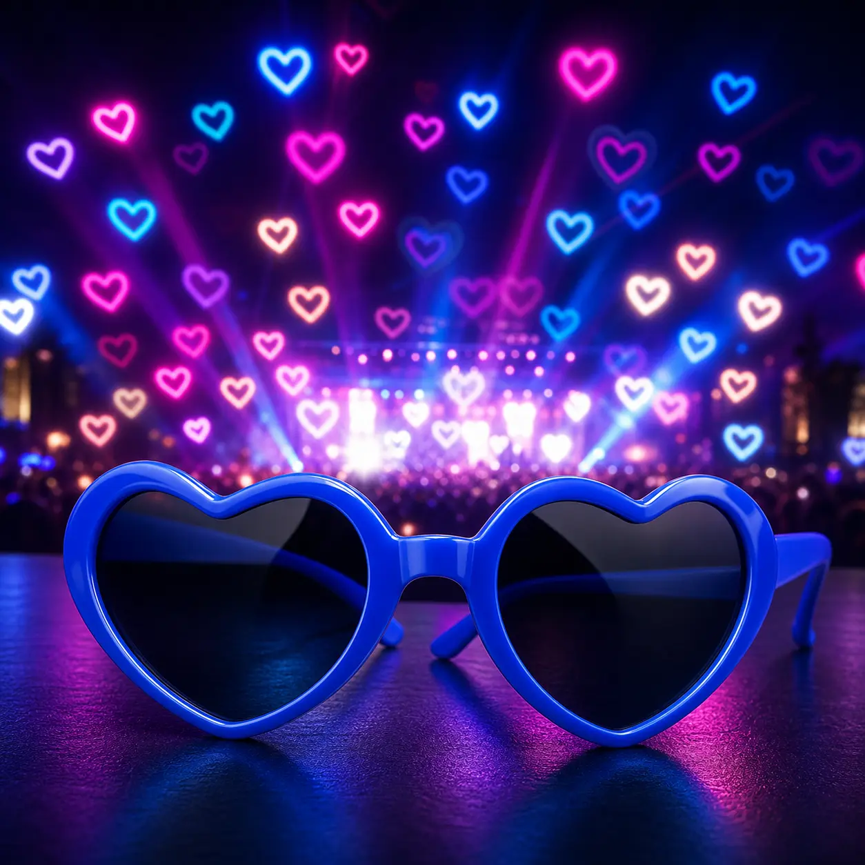 Heart Diffraction Rave Glasses