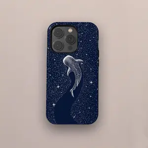 Ocean Animal Whale Shark Pattern Phone Case Applicable to iP15Promax ip14Pro mobile phone case 12 trendy brand 13 anti-fall cover 14Promax 15Pro cute Plus phonecase Accessories Acrylic casetify