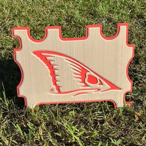 Motion Marine Customs "Red Fish Tail" Custom EVA FOAM Speaker Shell for Turtlebox or Ecoxgear Defender - Custom Measured & Cut