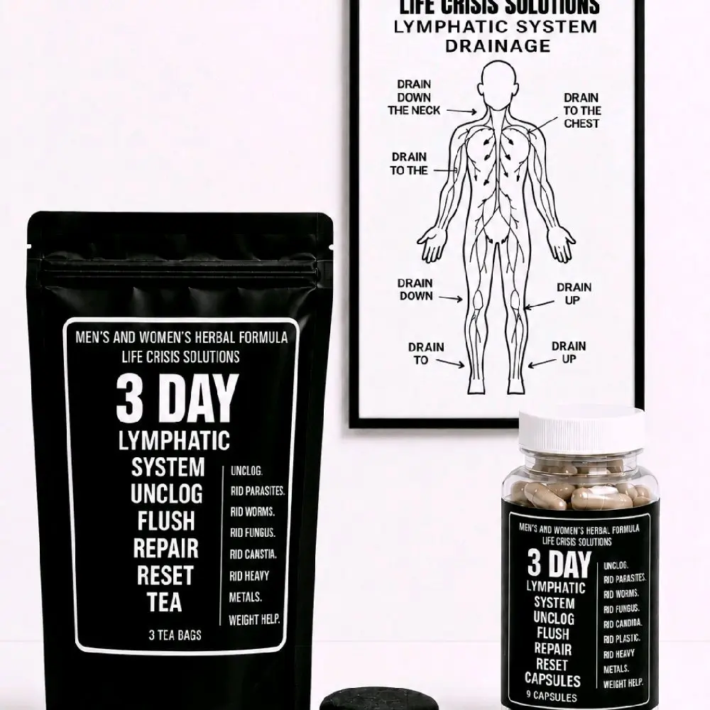 LYMPHATIC SYSTEM-CHART,PUSH STONE,SCOOP SPOON, TEA BAG MORE OPTIONS AVAILABLE IN DROP DOWN MENU NATURAL ORGANIC HERBAL TEA