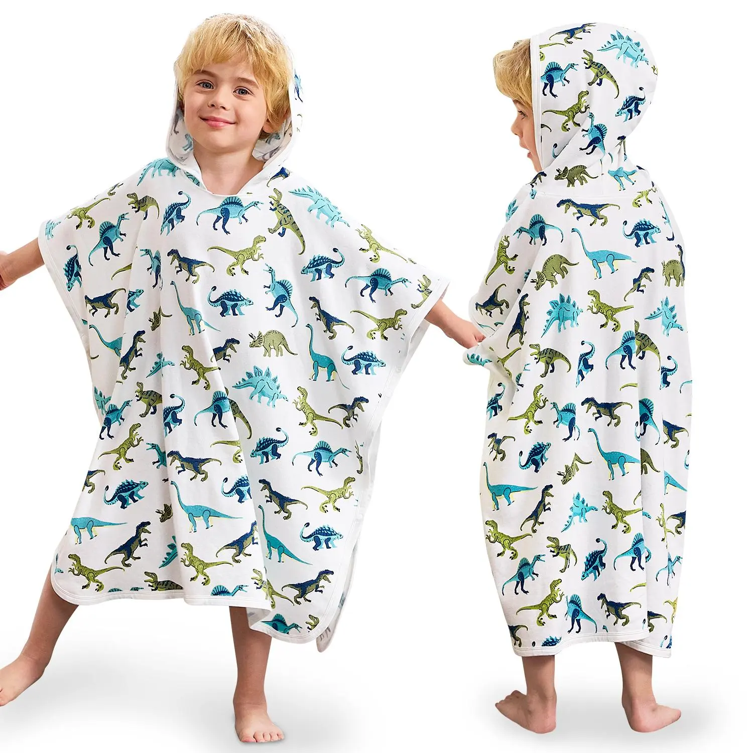 Bamboo Viscose Toddler Hooded Bath Towel - Kids Beach Towel for Boys and Girls, 25.5" x 25.5" Swim Poncho for Bath, Pool, and Beach Use, 1 Pack, Christmas gifts,Black Friday Stock Up