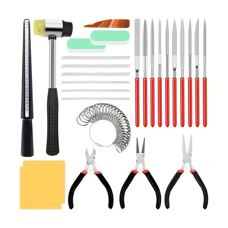 DIY Jewelry Making Tools Set, 27-Piece Tool Kit for Handmade Design, Essential Accessories for Crafting, Bracelet Making, Beading Making, Beading Supplies