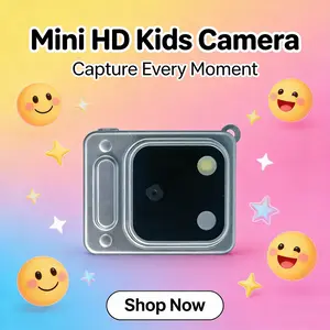 HD Mini Camera 1080P Retro Camera 1.44 Inch HD Screen, Long Lasting Battery, Includes 8GB TF Memory Card, Optical Zoom, Fixed Focus