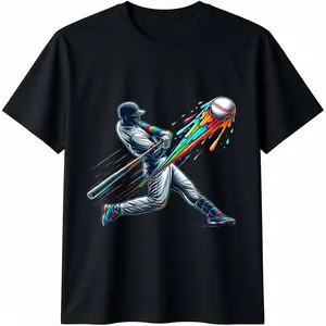 Baseball Player Drip T-Shirt Graphic tees