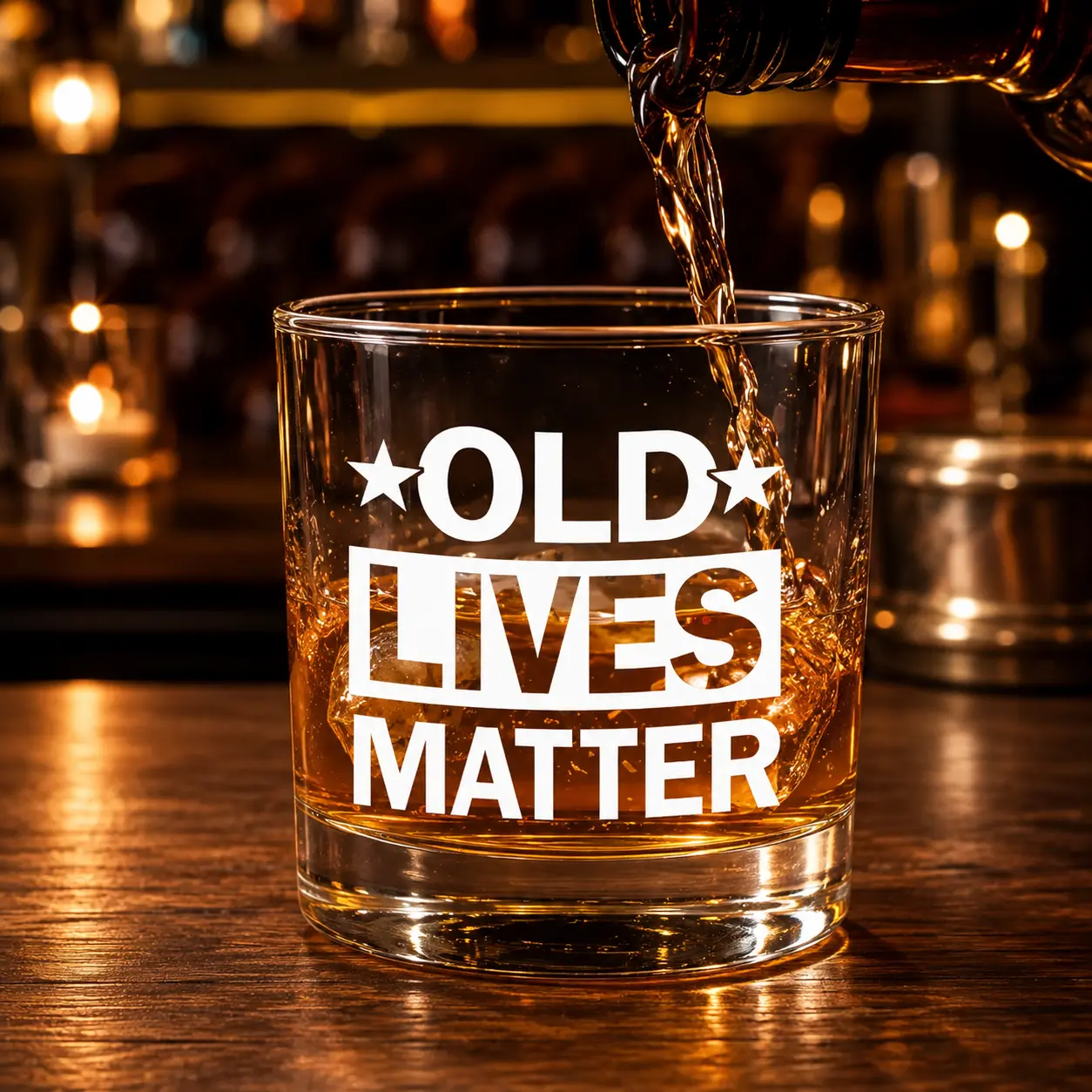 Old Lives Matter Personalized Glass, Independence Day Gift, Constitution Day, Memorial Day, Whiskey Lover Gift, Happy Wedding, Friendship Whiskey Glass, State to State Engraved Bourbon Glass, Personalized Gift for Best Friend