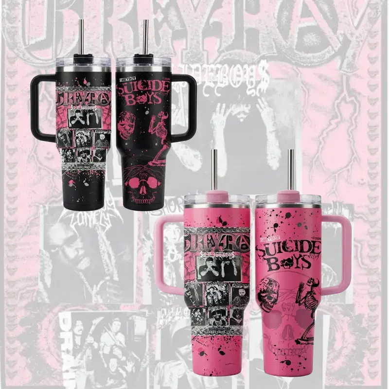 Grey Day 2026 40oz Insulated Tumbler, Underground Rap Style Cup, Stainless Steel Drinkware