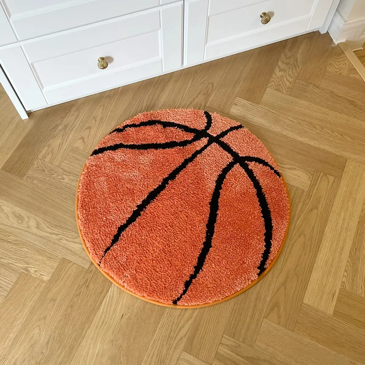 LAKEA Basketball Tufted Rugs Doormat Mat Anti-Slip Kitchen Bedroom Handmade Tufted Rug Carpet Living Room Entrance Rug Home Decor Entry Door Mat Non Slip Shaggy