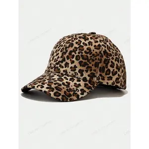 Women's Leopard Baseball Cap Summer Casual Hat, Suitable for Going Out, Hang Out, Party, Streetwear