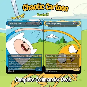 Haldan & Pako Commander Deck – Surreal Cartoon Adventure Theme | Custom MTG Proxy EDH – Bracket 3