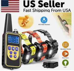 3000 FT Dog Training US Collar Rechargeable Remote Shock PET Waterproof Trainer