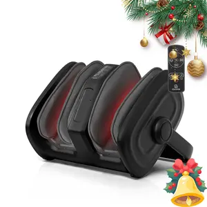 COMFIER Shiatsu Foot Calf Massager with Heat, Gifts for Women Men, , Leg Massager, Kneading/Vibration Massage, Remote Control, Up to Size 14