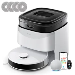 Lefant M3L Robot Vacuum and Mop, 12000Pa Suction, All-in-One Base Station, Anti-Tangle Brushes & Dual Spinning Mop, Self-Emptying & Refilling, LIDAR Navigation