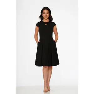 23560 Black Swing Dress
