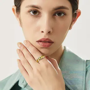 FaithHeart Stylish Star Moon Spinner Finger Rings for Men Women