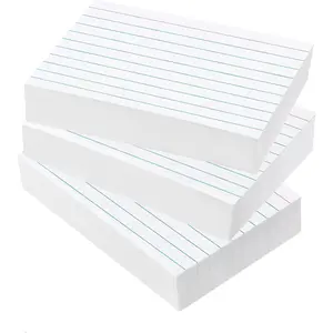 300 count Index Cards 3x5 Ruled -  White Lined Note Cards 3 x 5 Flashcards for Studying, Note Taking and