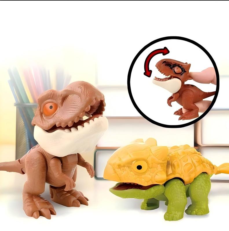 5PCS Biting Finger Dinosaur Toys, Chomp Dino Finger Puppet Figures, Funny Snap Bite Dino Hand Toys, Kids Party Supplies, Easter Egg Fillers, Birthday Gifts for Boys and Girls