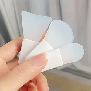 3Pcs/set Mini Portable Silicone Mask Brush Smearing Beauty Brush Facial Mask Brush, Mini Makeup Spatula Portable Beauty Tool Set, Suitable for Facial Mud, Cosmetics Facial Mask, Facial Care Tools