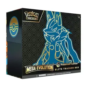 ASK FOR PICS! SEAL MIGHT NOT BE PERFECT!Pokémon Center Mega Lucario Elite Trainer Box Mega Evolution Trading Card Game Center ETB