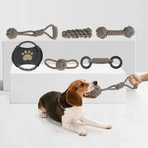 Pet Toy Braided Cotton Rope Chew & Teething Toy for Dogs, Self-Entertainment & Interactive Toy for Large Breeds