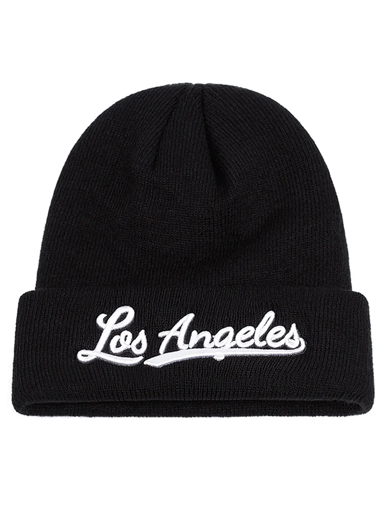 2025 Fashion Trend Borderless Hat Los Angeles Embroidered Street Pop Skateboarding Hat, Hip Hop Hat, Beanies Hats, Autumn/Winter Warm Outdoor Sports Soft Bean Hat Beanie Fitted Male Female Same Style