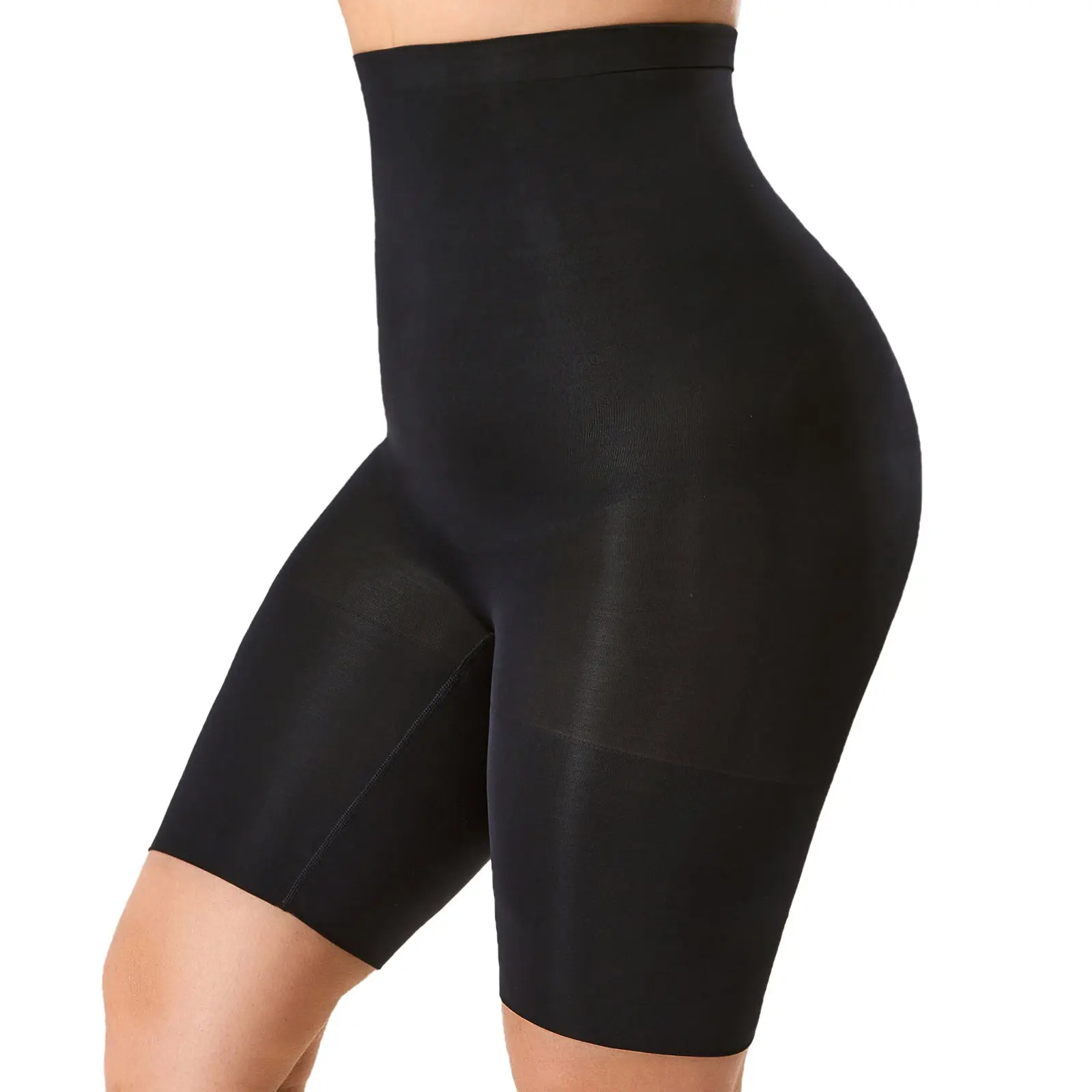 DELIMIRA Women's Shapewear Shorts Tummy Control Plus Size High Waisted Panties High Compression Thigh Slimmer