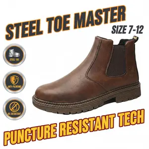 Anti Puncture Safety Shoes for Men and Women, Waterproof Work Sneakers, Slip Resistant, Breathable and Durable for Chef, Catering and Hospitality Staff