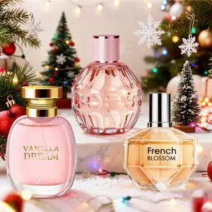3PACK/300ML Women's Christmas Perfume Collection Fruity Floral Gourmand Scents with Blackberry Cream Vanilla Pear Jasmine Tea, Festive Holiday Fragrance Wardrobe for Her