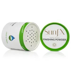 SunFX Post Spray Tan Translucent Finishing Powder | Talc Free | Sunless Tanning Setting Powder | Shimmer Body Bronzing Powder | Crisp and Fresh 4.00 Ounce