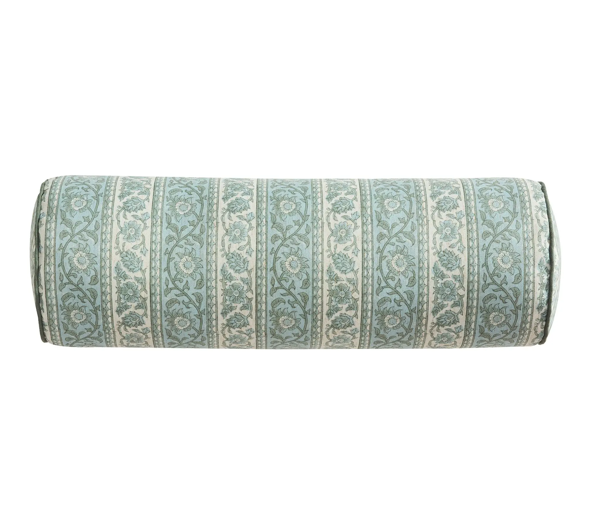 Palm Aire Orson Sage Stripe Bolster Decorative Pillow