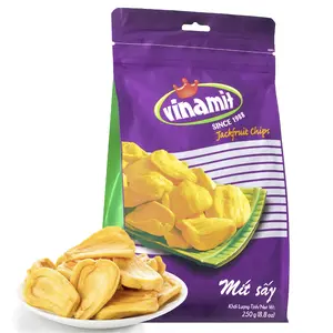 Vinamit Ripened Jackfruit Chips, No Oil Fruit Chips, 7.4 or 8.8 oz Bag | Naturally Sweet & Crispy, Gluten-Free, Vegan, Healthy Dried Fruit Snacks for Adults, Kids, Gifting, Family Share