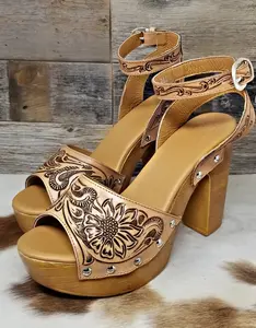Custom Handmade Leather Heels Shoe Footwear