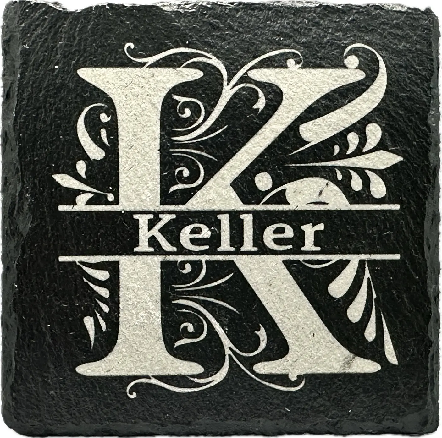 Monogrammed Slate Coasters Set of 4